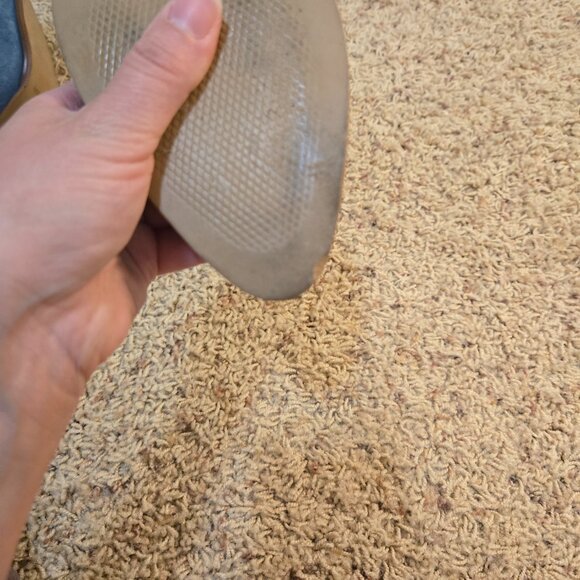 Gee WaWa Mules Womens SZ EU 37 US 6.5-7 Blue Suede Ankle Wrap Bootie Shoes Boho - Picture 8 of 9